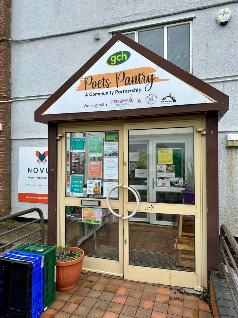 The entrance to Poets Pantry